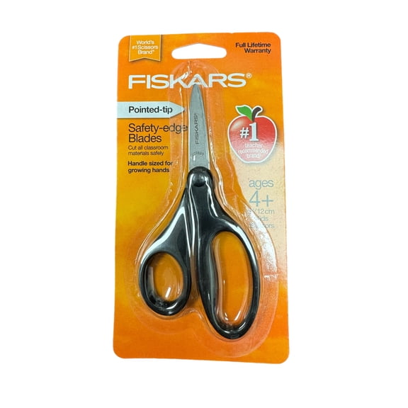 Fiskars Kids Classic Pointed Tip Scissors. 5-Inch. Assorted Colors