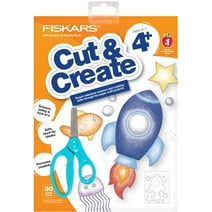 Fiskars® Kids Cutting Activity Book (Age 4+) with Blue Blunt-tip Kids Scissors (5 in.)