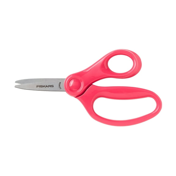 Fiskars Kids Scissors, 5", Pointed, School Supplies for Kids 4+, Pink