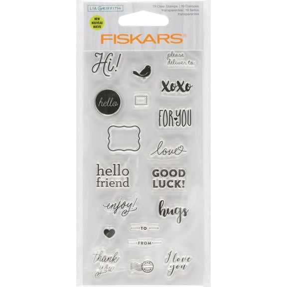 Fiskars Lia Griffith 3"X6" Stamps-Happy Mail