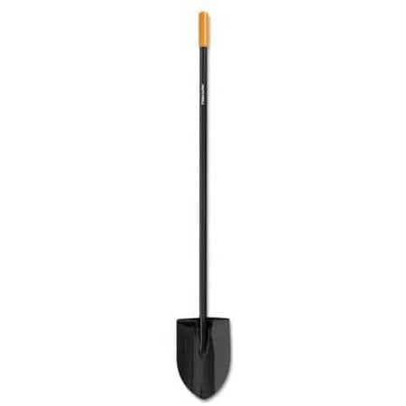 Fiskars Long Handled Shovel Steel Round Point