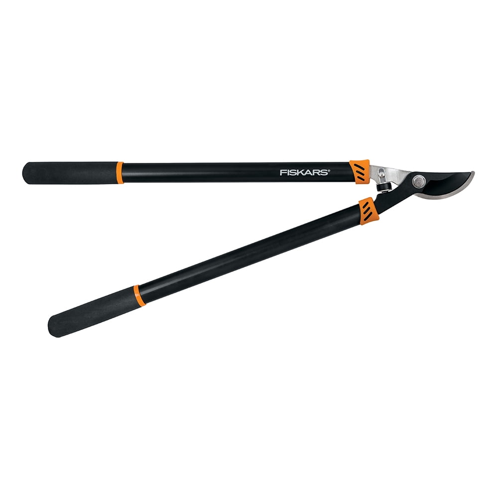 Fiskars Lopper and Pruner Garden Tool 3-Piece Set with Stainless Steel Blades, Black and Orange