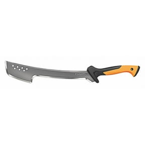 Fiskars Machete Axe - 18" Curved Blade with Nylon Sheath, Orange/Black, 1 Count