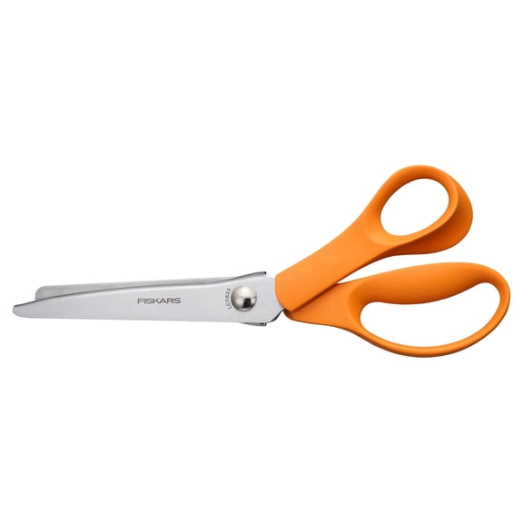 Fiskars Pinking Shears, Zig-Zag Edge, High Grade Stainless Steel Blades for Precision Cutting, Sewing and Crafting, Fabric Scissors, 8 Inches