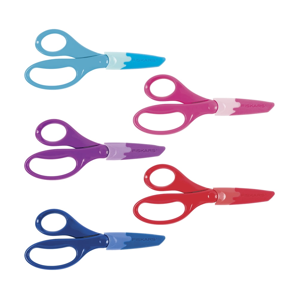 Fiskars Pointed-tip Kids Scissors Classpack, 5, Assorted Colors, Pack of  12 - FSK95037197, Fiskars Manufacturing