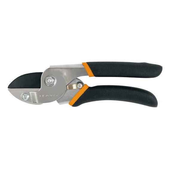 Fiskars Power-Lever Ultra Anvil Pruner, Steel Blade and Non-Slip Handle