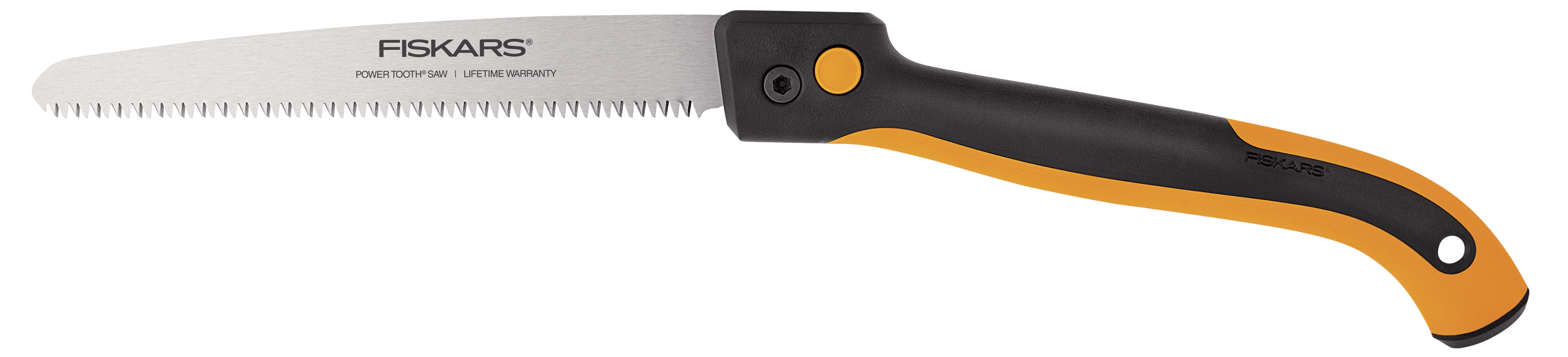Fiskars 10-Inch Handsaw, New Soft Grip 10-Inch Pruning Saw, Folding, Black and Orange