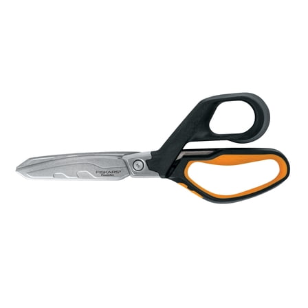 Fiskars PowerArc Shop Shears Heavy-Duty Scissors - 8 In, Stainless Steel, Comfort Grip