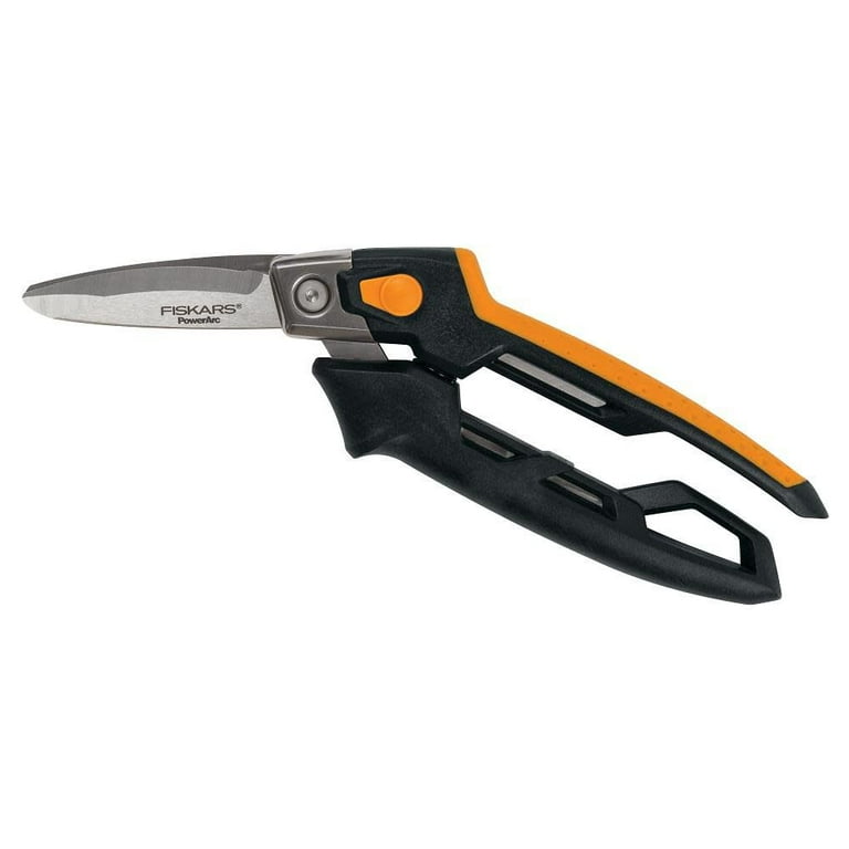 Fiskars PowerArc Utility Snips, Orange -FSK7103001002