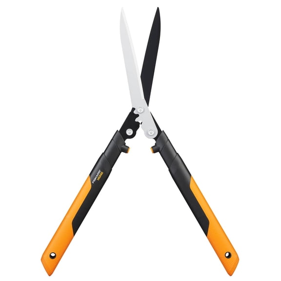 Fiskars PowerGear X Hedge Shear HSX92, Non-Stick Coating, Steel Blades, Length: 63 cm, Black/Orange, 1023631
