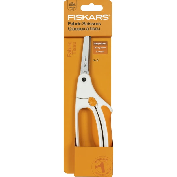 Fiskars Premier No. 8 Bent Scissors - Easy Action Spring Trimming ...