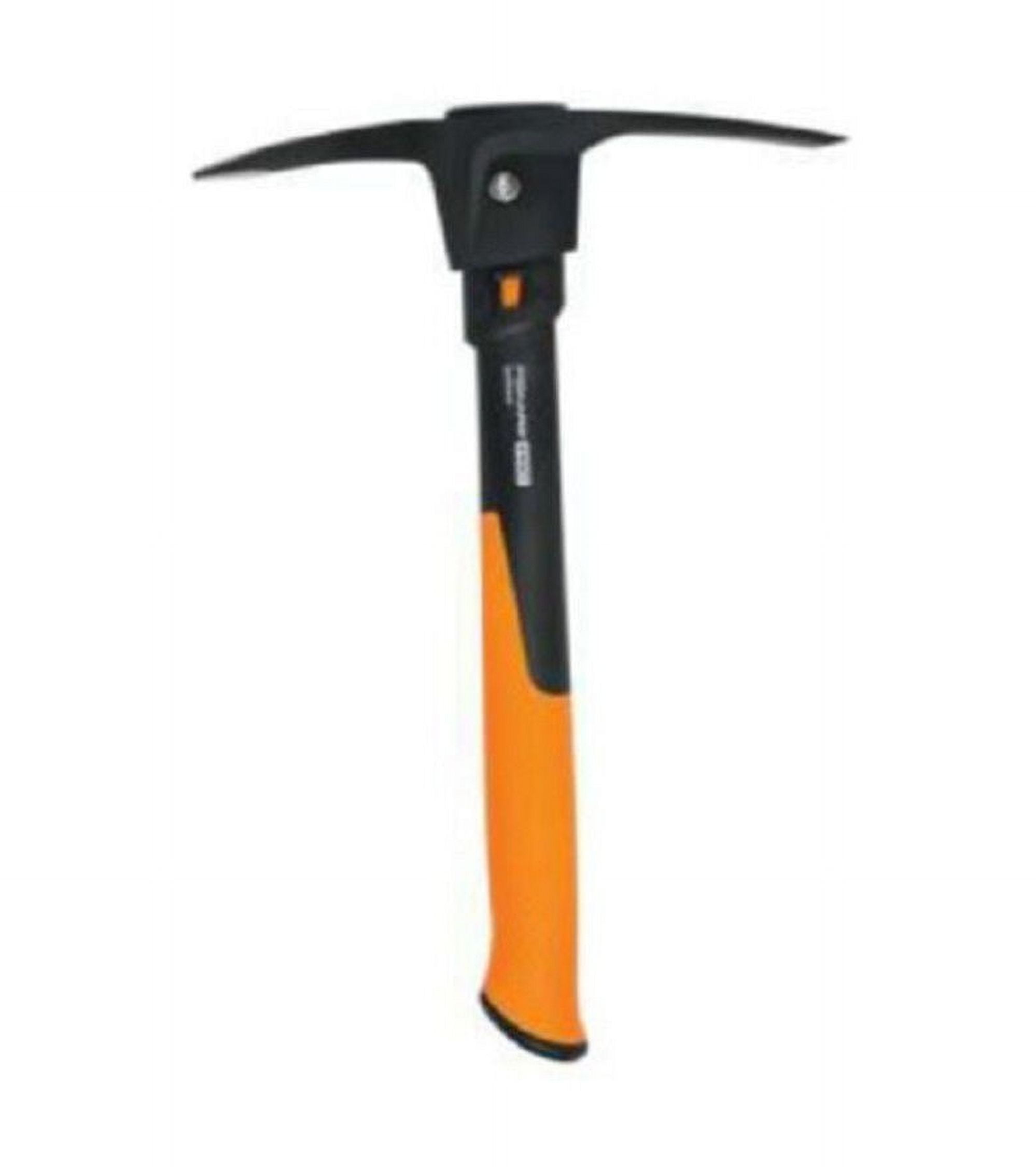 Fiskars Pro IsoCore 14-inch Pick, Soft-Grip Handle, Steel Head for