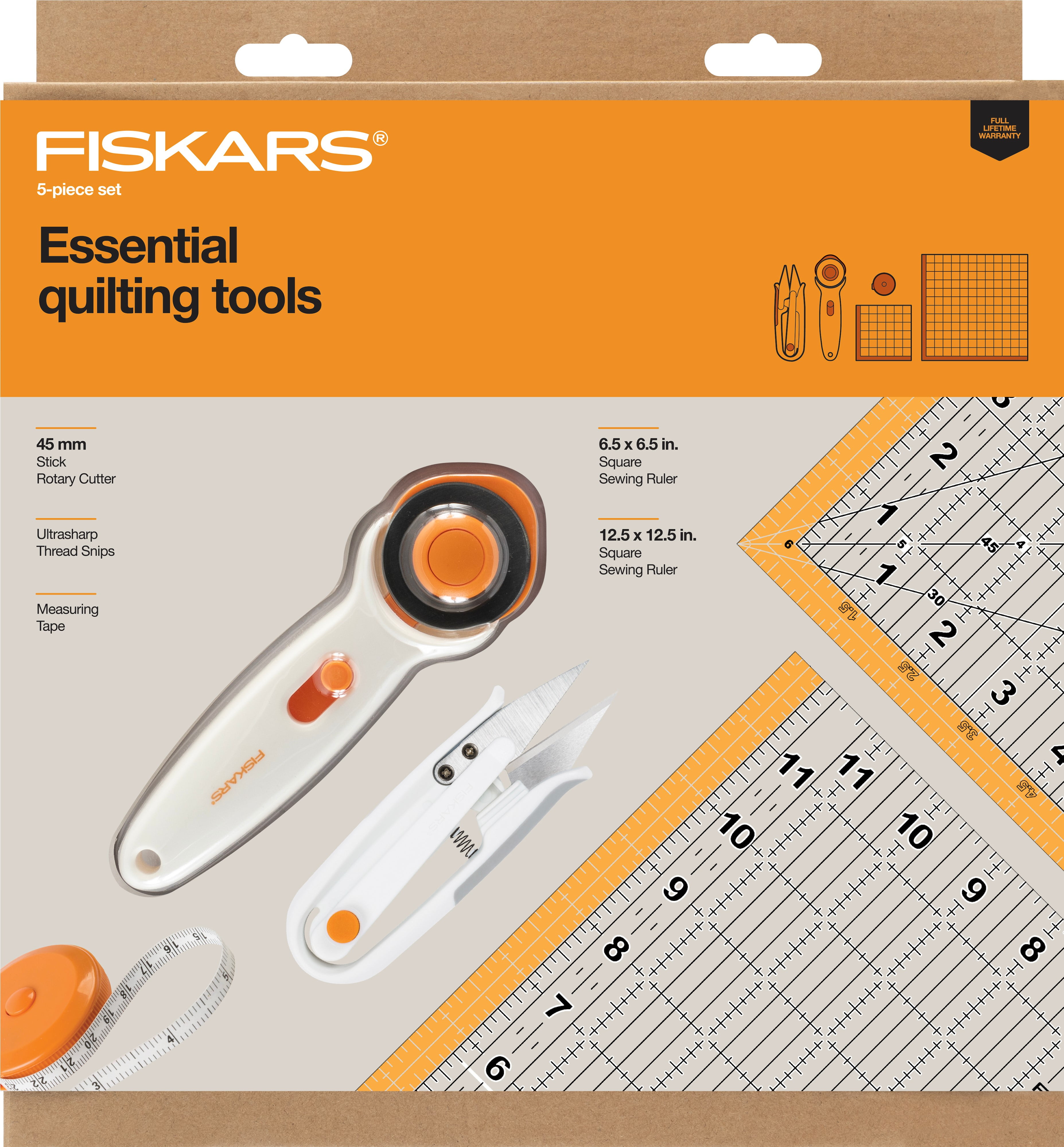 Fiskars Quilting Essentials Set (5 pieces)
