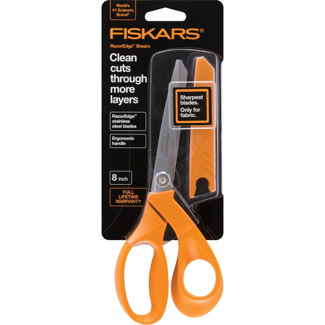 Fiskars Razor Edges Fiskars RazorEdge SoftGrip Fabric Scissors, 8