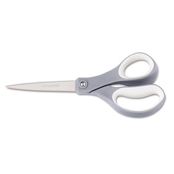 Fiskars  Recycled Everyday Titanium Softgrip Scissors  8 in. Length  Blue-Gray