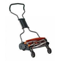 Fiskars Reel Lawn Mower 18-inch 5-Blade Push Mower with InertiaDrive for More Cutting Power