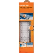 Fiskars Rotary Cutter and Ruler Combo - 24 x 6 Fabric Cutter with Gridlines - Craft Supplies