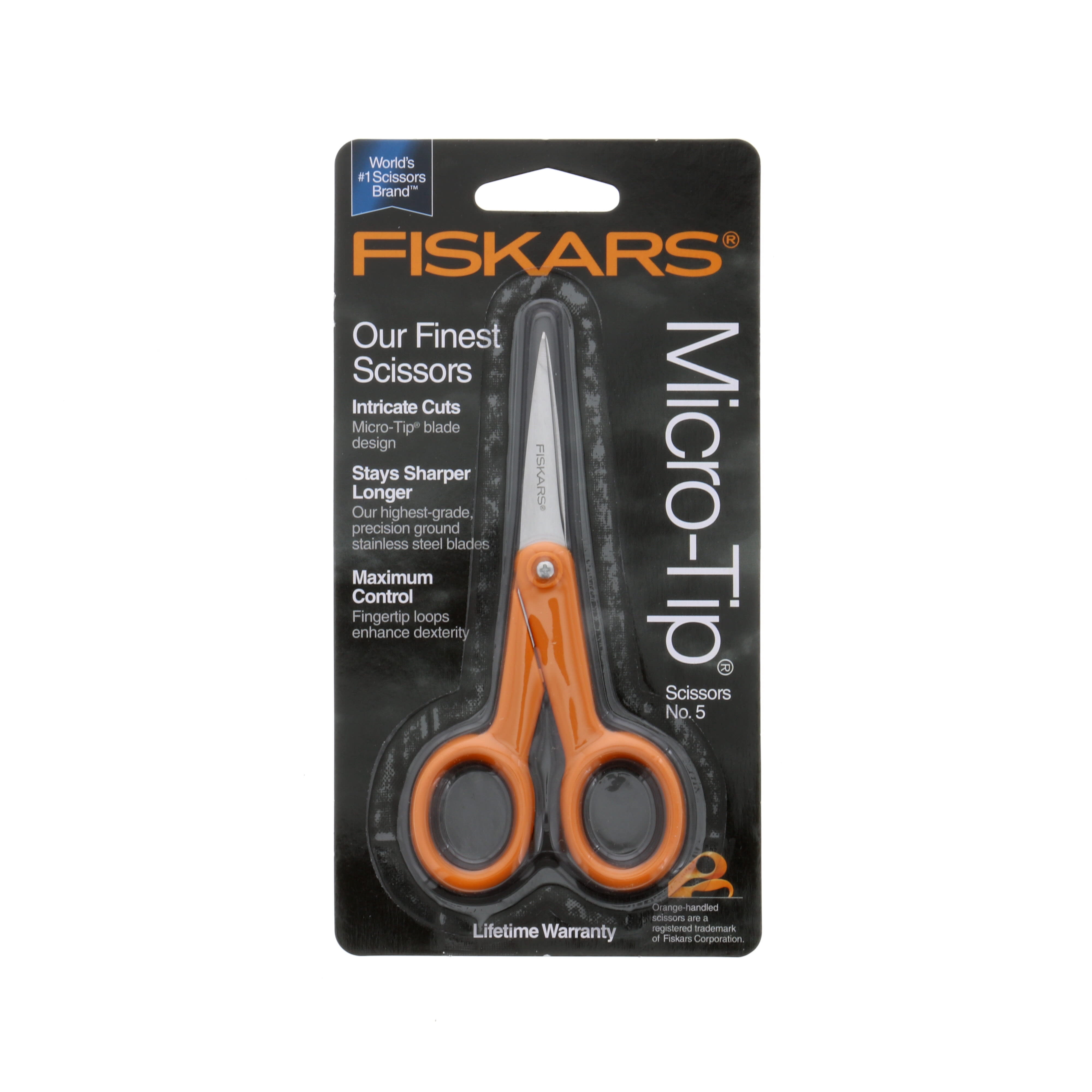 Fiskars Lia Griffith Non-Stick Micro-Tip Crafting Scissors