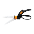 thumbnail image 1 of Fiskars Shear Ease Grass Shears - 5" Stainless Steel Blades - 360-Degree Swivel Blade, Black, 1 of 8
