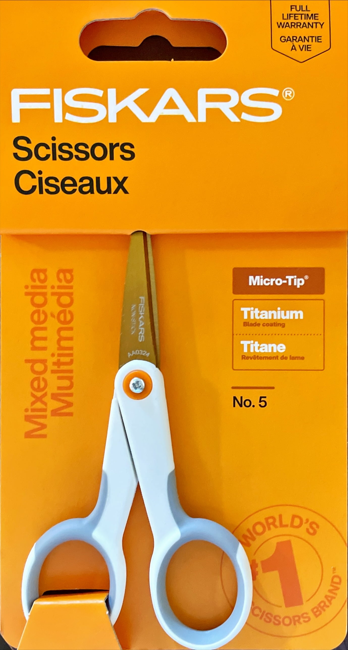 Fiskars Softgrip Micro - Tip Scissors - 5 Inch, 1 Pack of 1 Piece