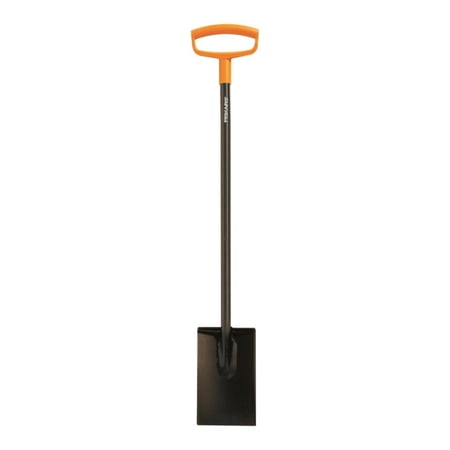 Fiskars Steel D-Handle Square Garden Spade Shovel with Extra-Large Handle