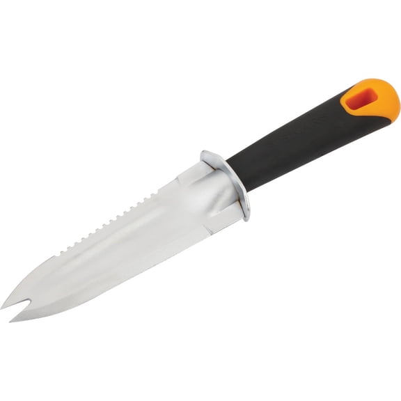 Fiskars Steel Garden Knife, Multi-Purpose Weed Puller Gardening Tool for Planting, Weeding, Digging, and Cultivating with Hanging Hole