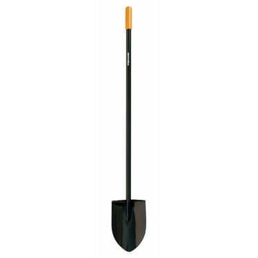 Fiskars 57" Heavy Duty Digging Spade Shovel - Welded Steel, Cushioned Grip