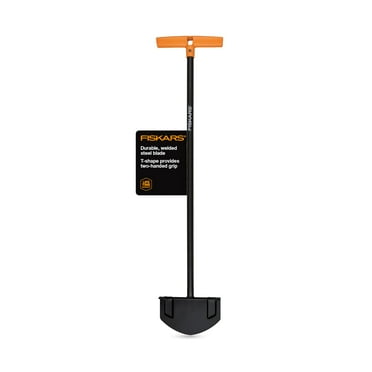 Fiskars Tiller Cultivator for Garden and Lawn, Extendable (40"- 60") Gardening Hand Tool, Telescoping Rotary Hand Cultivator Tool for Soil or Reseeding Grass