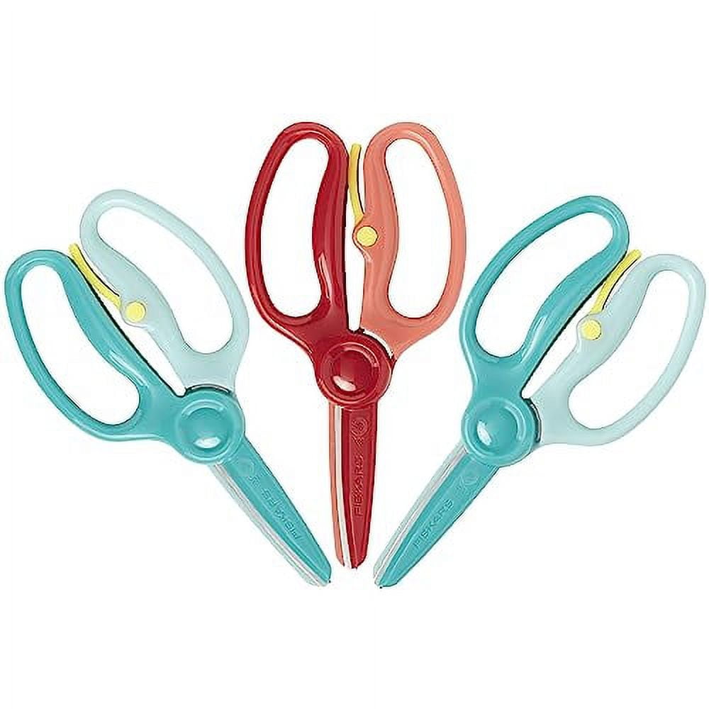  LOVESTOWN 5 PCS Pre-School Training Scissors, Plastic Safety Scissors  Child-Safe Scissors Toddler Scissors Age 3 for Toddler Arts and Crafts :  Arts, Crafts & Sewing
