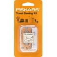 thumbnail image 1 of Fiskars Travel Sewing Kit with Orange TSA-Compliant Folding Scissors, 27 Pieces, 1 of 7