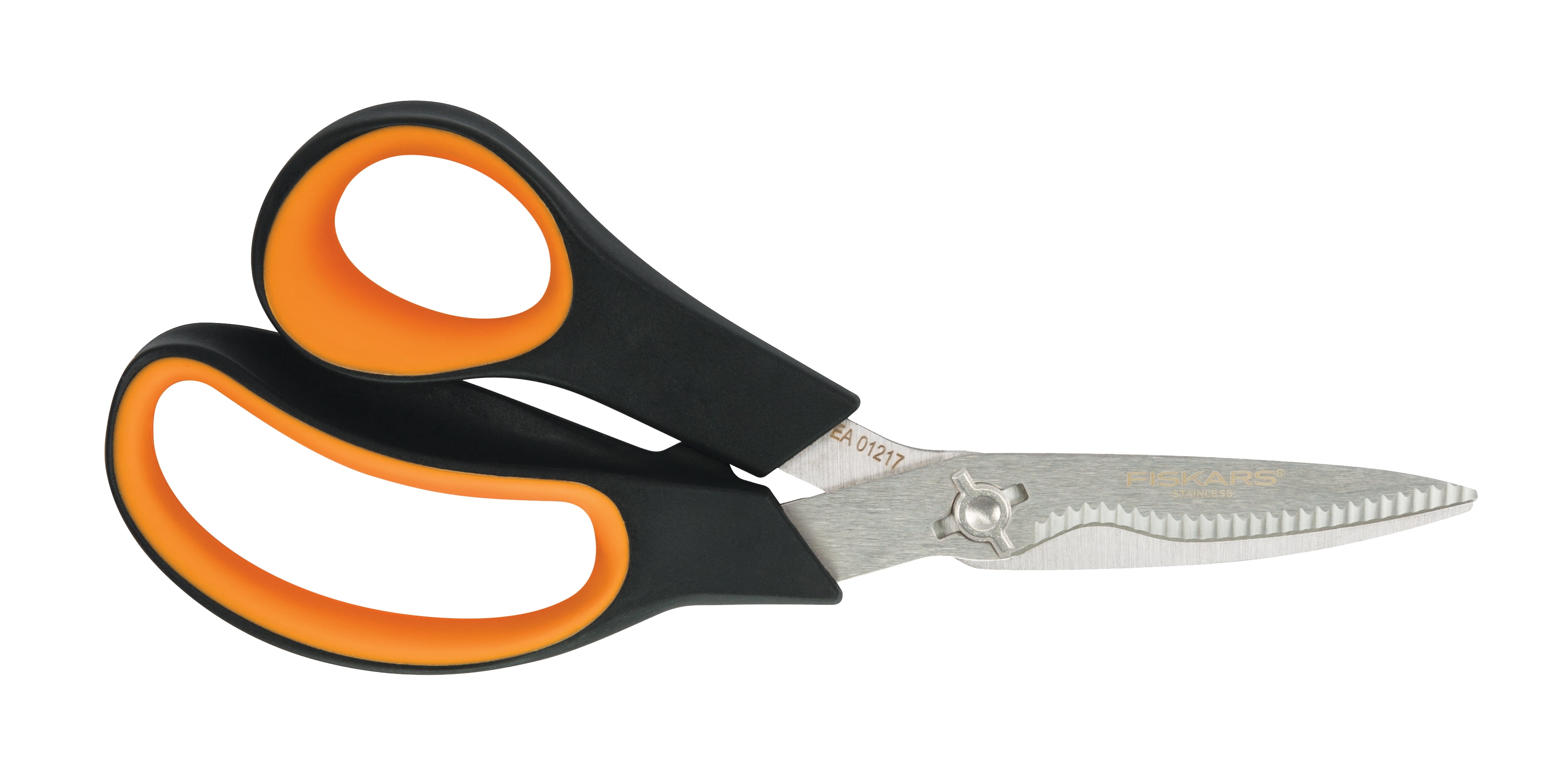 Fiskars Vegetable Shears, Food Gardening or Kitchen Scissors , Orange and Black, Steel