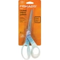 thumbnail image 1 of Fiskars Watercolor Designer Bent Scissors 8", 1 of 2