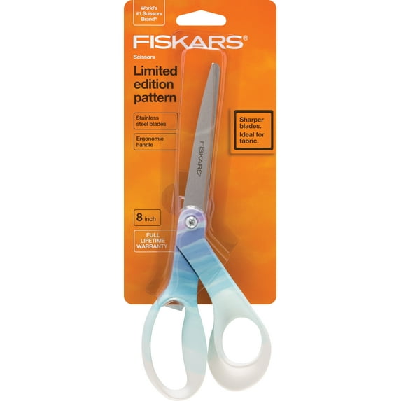 Fiskars Watercolor Designer Bent Scissors 8"