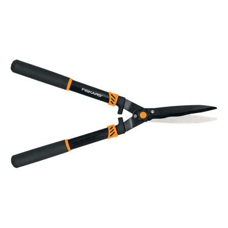 Fiskars Wavy-Blade Hedge Shears with Adjustable Blades (25"), 1 Count, Black