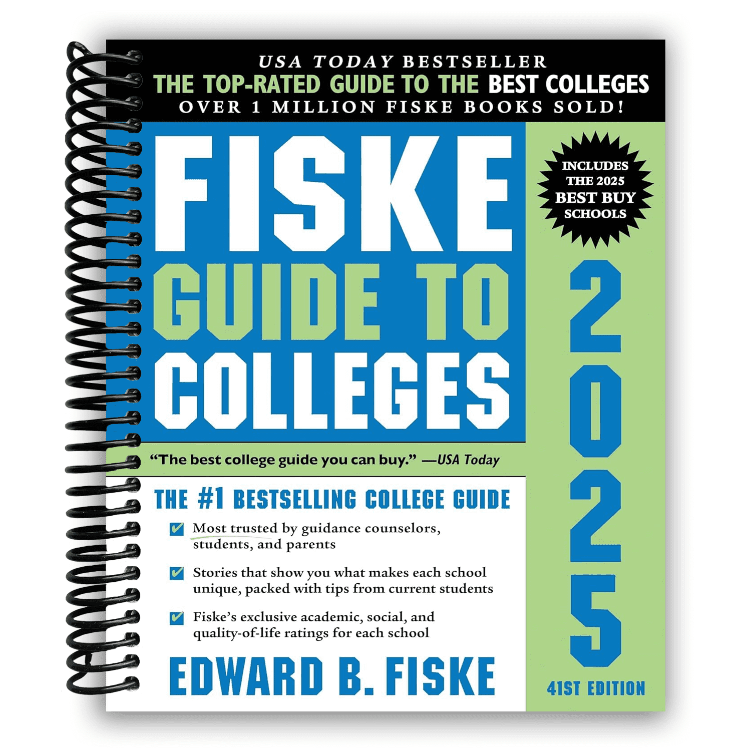 Fiske Guide to Colleges 2025 (Spiral Bound)