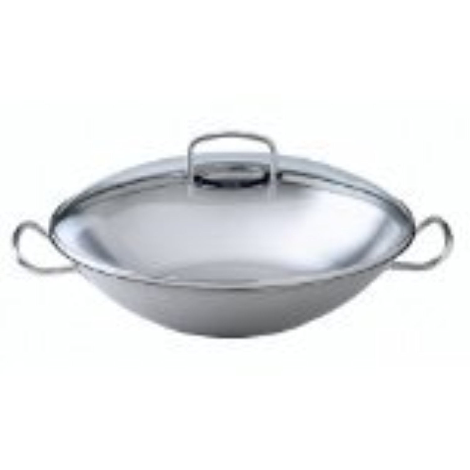 Original-Profi Wok Collection® Fissler with Glass Steel 2019 Stainless Lid