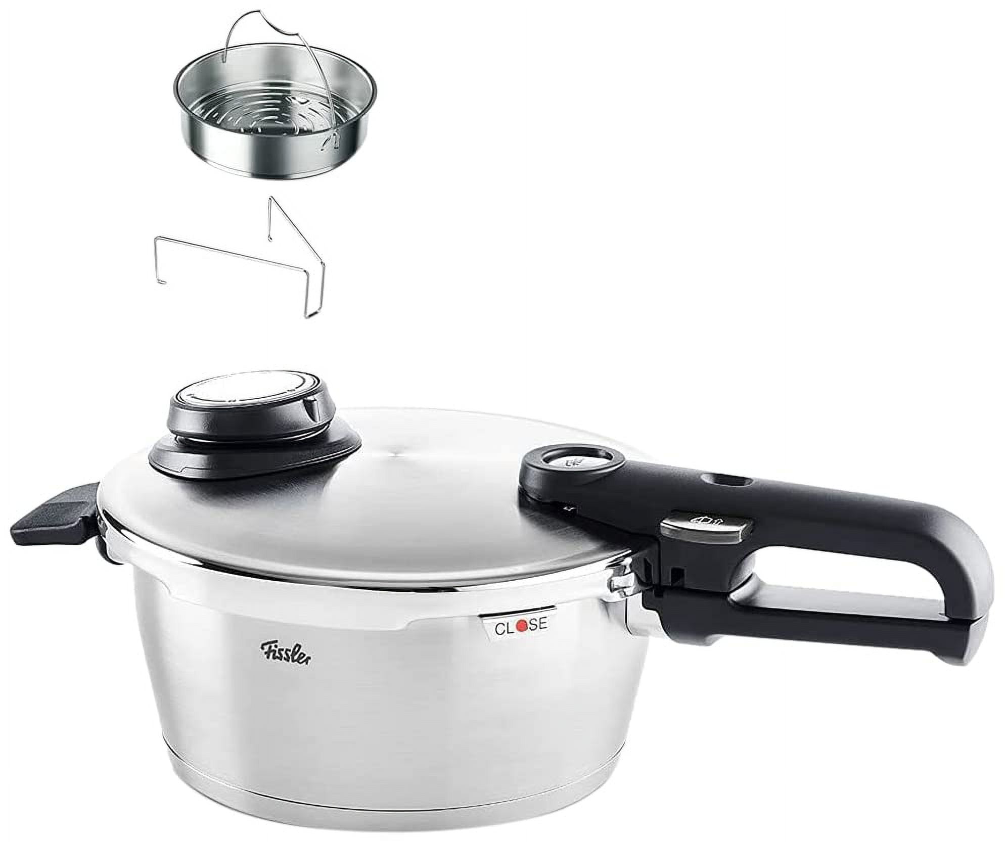 Fissler Vitabit Premium Pressure Cooker, 2.5L, Gas Fire/IH Compatible,  Suitable for 1 to 2 People, 3 Levels of Pressure Settings, Made in Germany,  622-212-02-070-A, Silver 