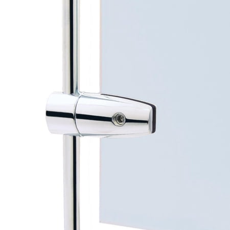 Fisso Fly Style Mira Lateral Panel Support for Bars – Chrome-Plated Brass | Adjustable Support Head for Vertical, Horizontal & Angled Mounting | Fits Panels 0–4mm & 6mm Bars | Line Style Rod System