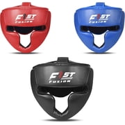 Fist Fusion Boxing Head Guard, Maya Hide Leather Headgear Protection for Kickboxing Muay Thai MMA Training Taekwondo, Padded Guards, Adjustable