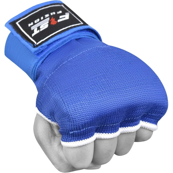 Fist Fusion Boxing Inner Gloves Cotton Cloth Stretchable Gel Padded Boxing Kickboxing MMA Training Gloves Long Wrist Hand and Wrist Support Lightweight Gloves