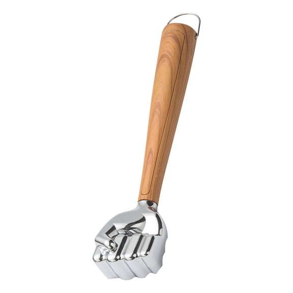 Fist Hammer Meat Tenderizer, Heavy Duty Dual-Sided Meat Tenderizer with Plastic Handle, 8.6 × 1.7 in Meat & Poultry Tool for Pounding Meats, Nuts, Shellfish, Kitchen Tenderizer Gadget for Men & Women