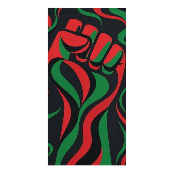 Fist Power Red Green Art Microfiber Beach Towel Absorbent Compact Towels for Swimming Pool Beach Travel Things for Vacation Essentials Adult Gift,61.430.3Inch