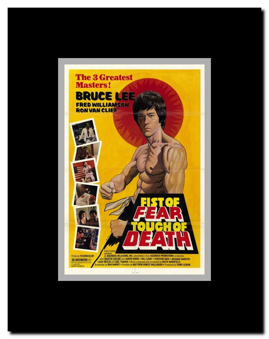 Fist of Fear Touch of Death Framed Movie Poster
