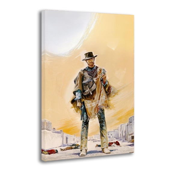 A Fistful of Dollars 1964, Clint Eastwood ,colt Western 2436) (1) Painting On Canvas Wall Art Poster Scroll Picture Print Living Room Walls Decor Home Posters 16x24inch(40x60cm)