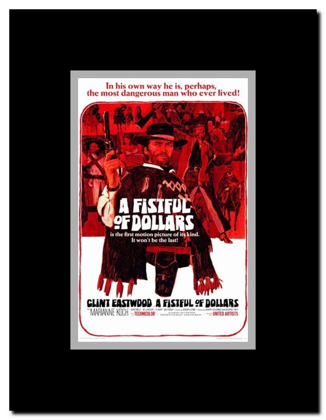 Fistful of Dollars a Framed Movie Poster