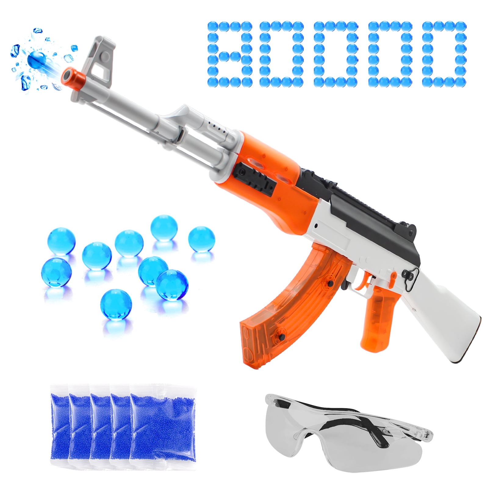Fistone Splatter Ball Beads Blasters with 80000 Water Beads for Kids