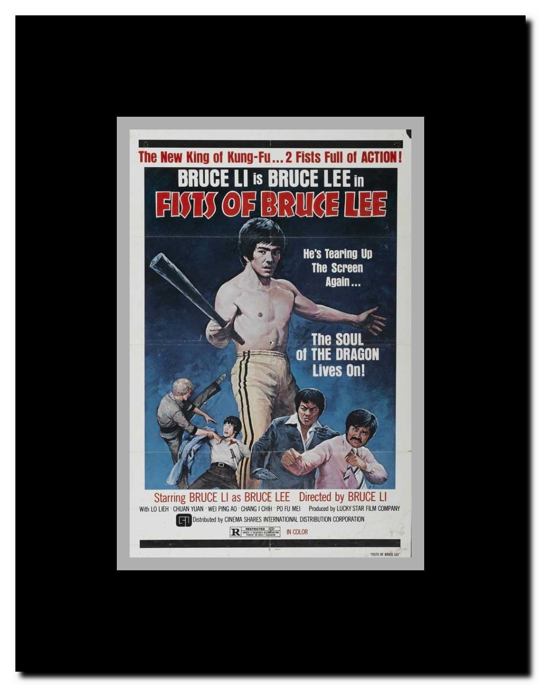 Fists of Bruce Lee Framed Movie Poster