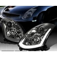 thumbnail image 1 of Fit 03-07 Infiniti G35 Coupe Smoke Projector Headlights LED Sequential Signal, 1 of 3