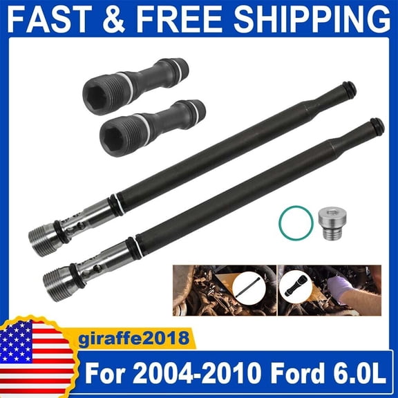 Fit 03-10 Ford 6.0L Powerstroke Diesel Updated Stand Pipe & Dummy Plug Kit