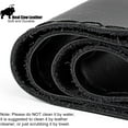thumbnail image 1 of Fit 15 inch / 38CM DIY Genuine Leather Car Auto Steering Wheel Cover with Needle Thread Black, 1 of 11